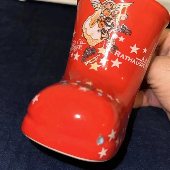 Christkindlmarkt Rathausplatz Christmas Santa Claus Red Boot Cup Mug by Grein - Picture 11 of 13